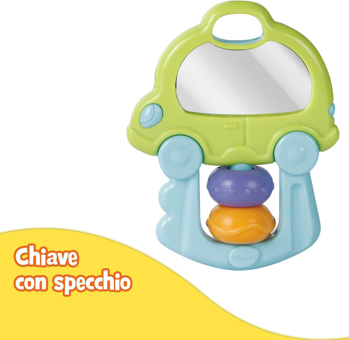 VTech Le Mie Prime Schlüssel, 3 in 1, interaktive Rassel mit Bewegungssensor, Babyrassel mit beleuch