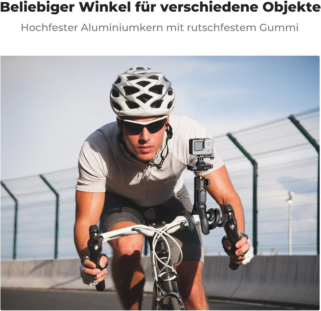 Handy Stativ,K&F Concept Flexibles Stativ für Smartphone & Kamera,MS29 Einziehbarer Selfie Stick,Min