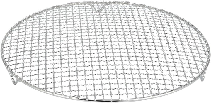 Edelstahl Grillrost Rund Mit 2cm Füssen Ø10-42.5cm - Universelles Kochgitter Für Heissluftfritteusen