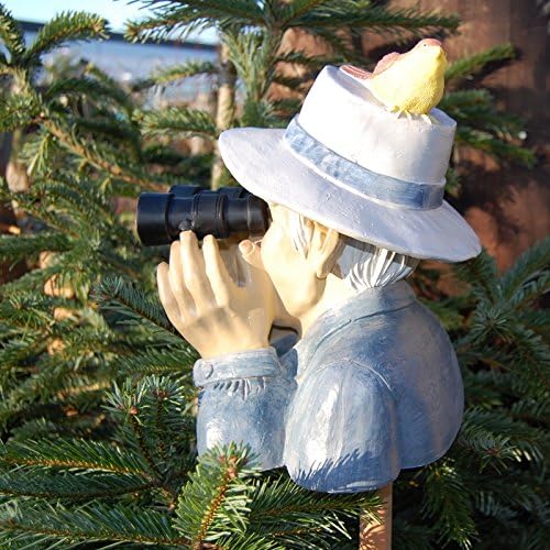 AK Spanner mit Fernglas Gartenfigur Gartendekoration