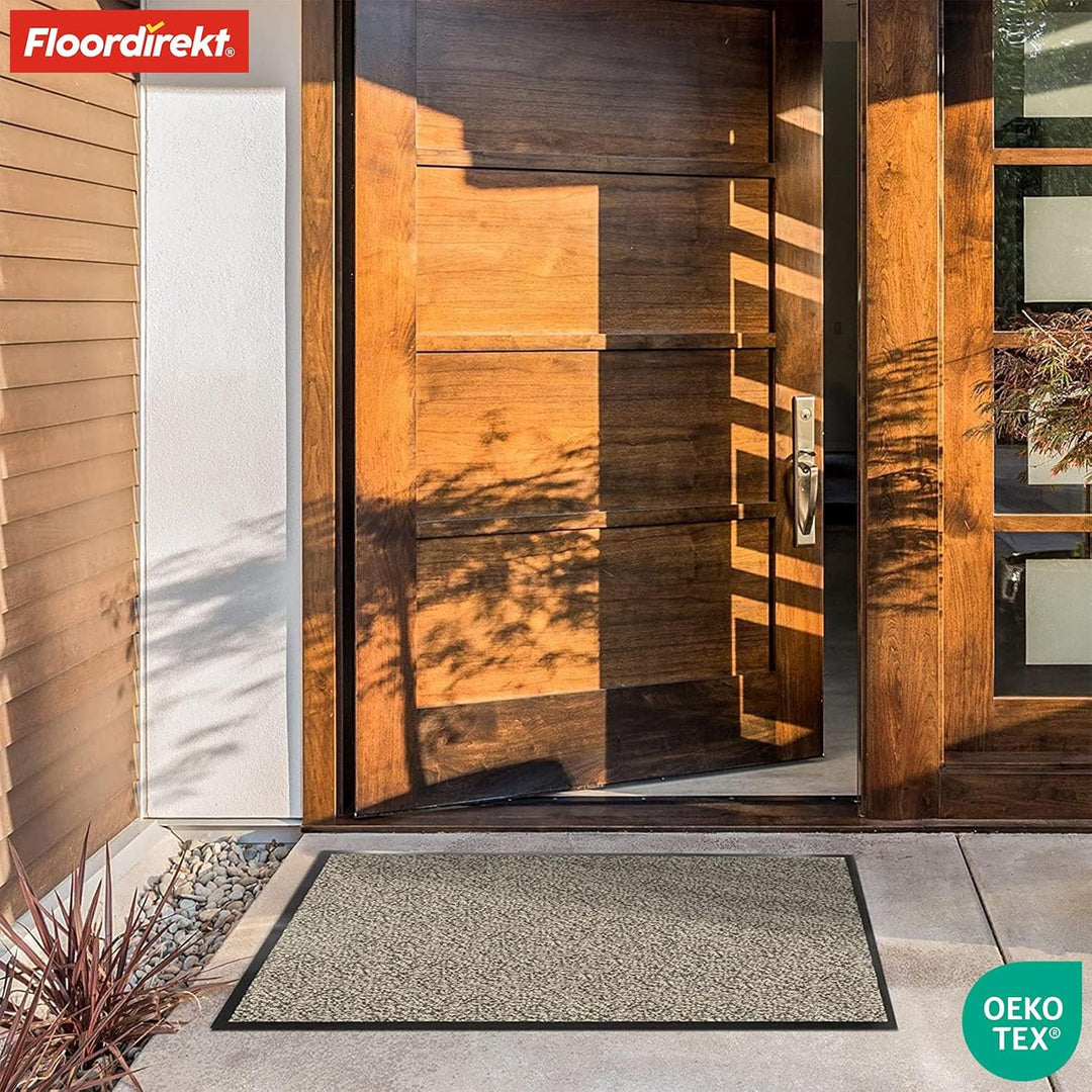 Floordirekt Schmutzfangmatte Rhine - waschbare & leistungsstarke Fussmatte - Sauberlaufmatte mit Rut