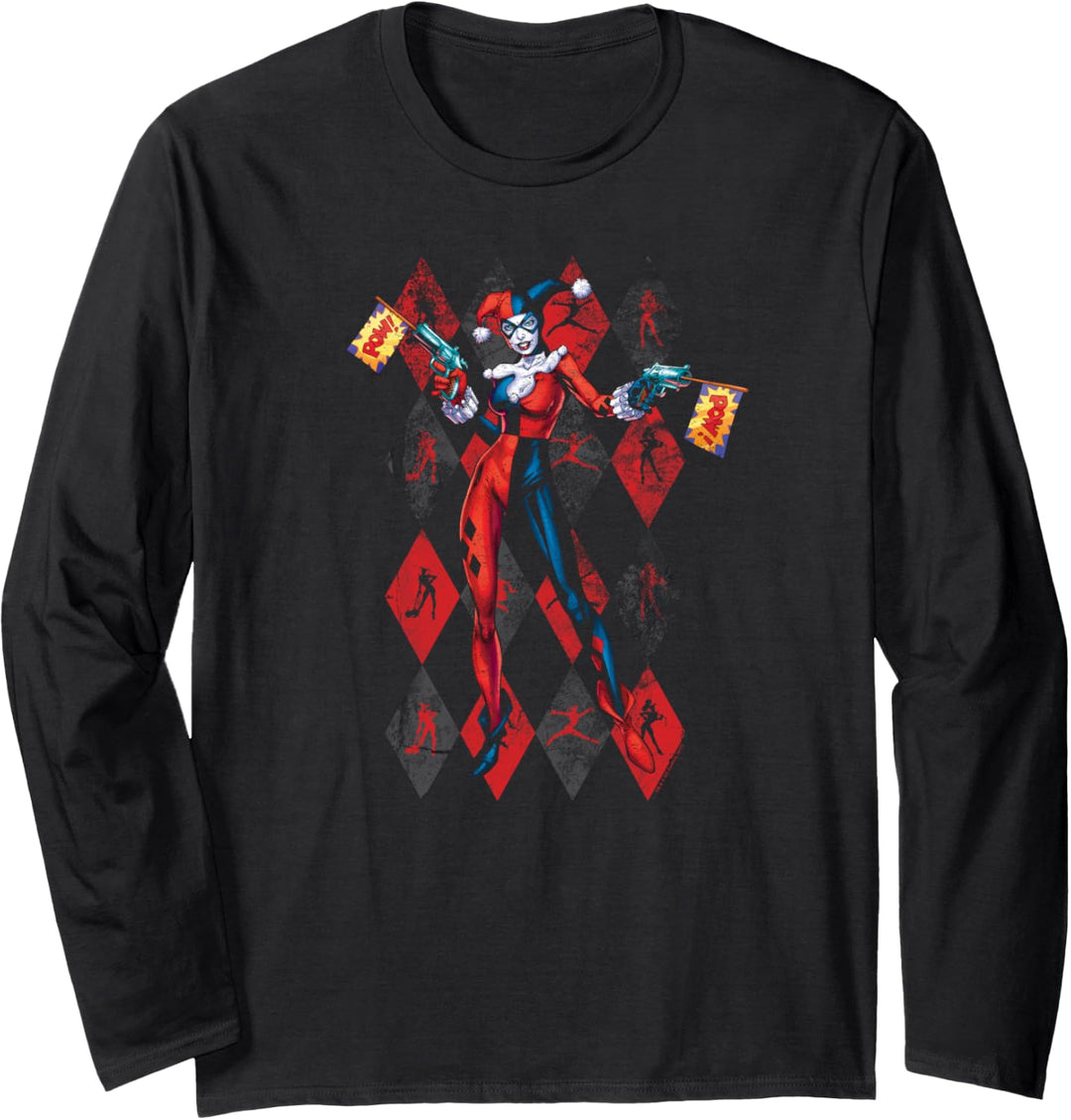 Harley Quinn Pow Pow Langarmshirt