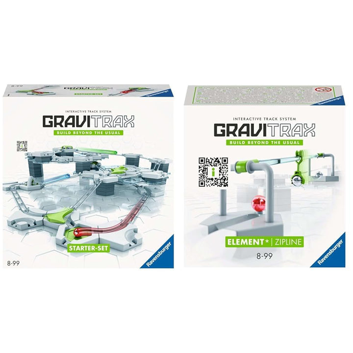 Ravensburger GraviTrax Starter-Set 22410 - GraviTrax Starterset für Deine Kugelbahn & GraviTrax Elem