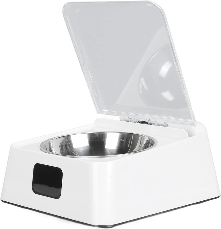 ciciglow Katzenfutterautomat mit Automatisch Öffnendem Deckel, Infrarotsensor, 2000 MAh, Abnehmbarer