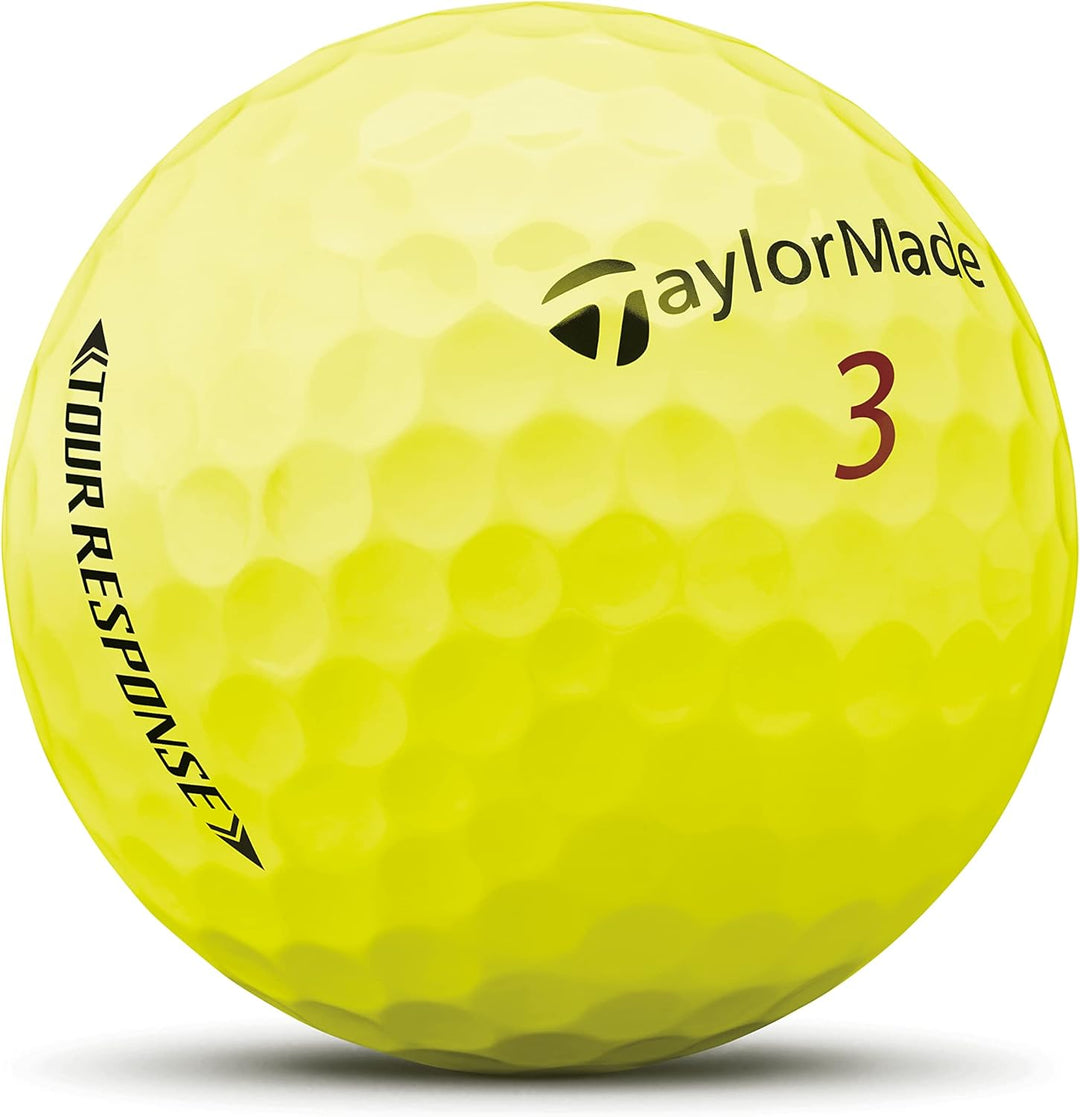TaylorMade 2022 Tour Response gelb Streifen Dutzend, gelb Streifen Dutzend