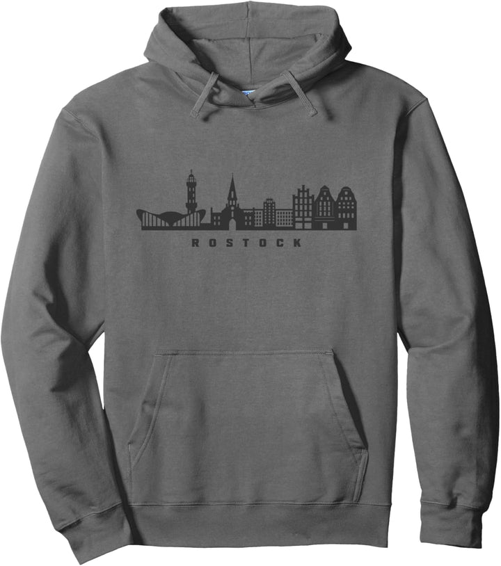 Rostocker Skyline Nordküste Mecklenburg Hansestadt Rostock Pullover Hoodie