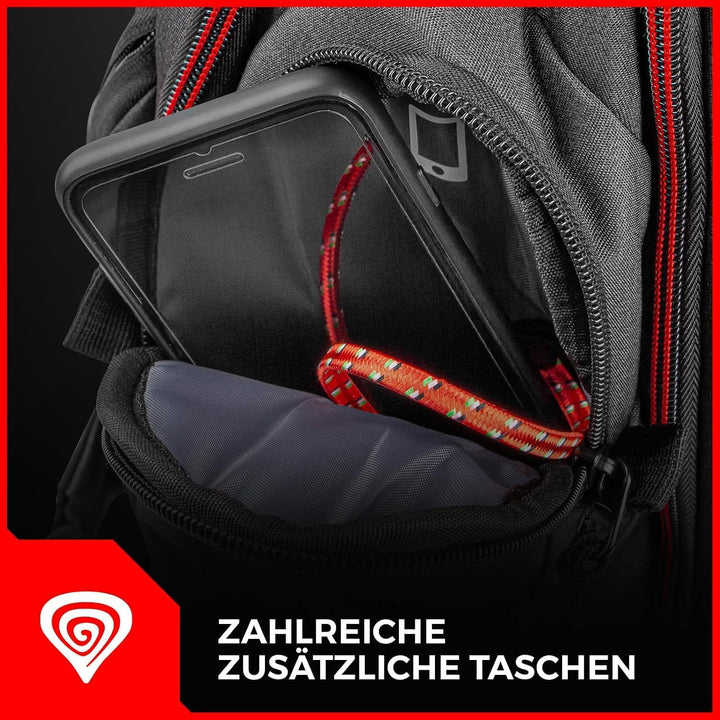 Genesis Notebook Rucksack PALLAD 550 schwarz (17,3")