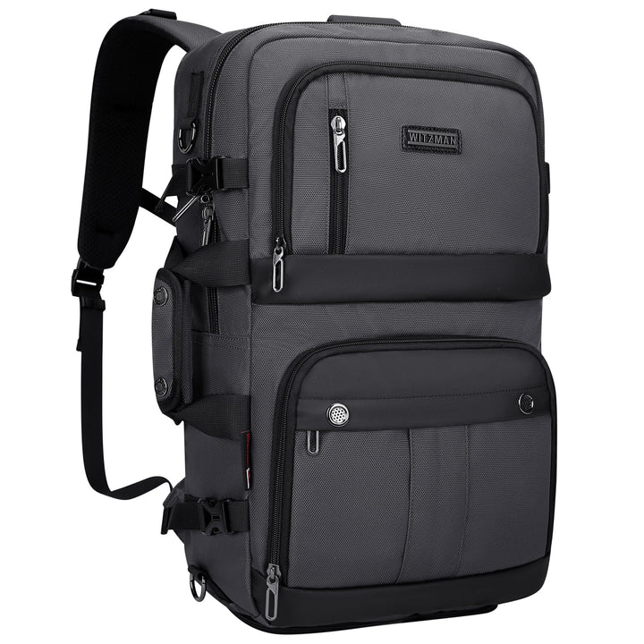 WITZMAN Reiserucksack Herren Damen Gross Laptop Rucksack 15.6-17 Zoll mit USB-Ladeanschluss Flugzeug