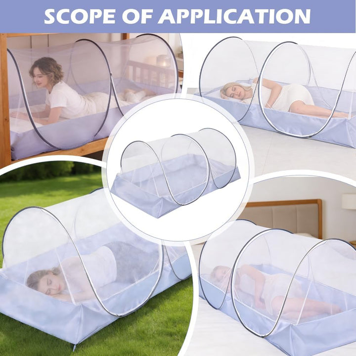 Faltbares Moskitonetz, Moskitonetz Pop Up, Moskitonetzs Reise, Moskitonetzs Bett, 200 x 100 x 73 cm,