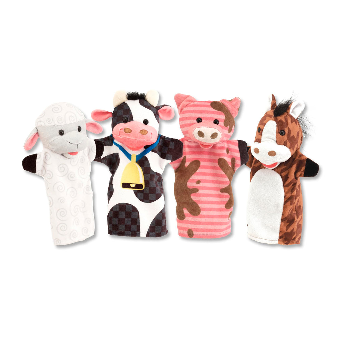 Melissa & Doug Handpuppen Bauernhoffreunde Farm Hands Animal Puppets, Farm Hands Animal Puppets