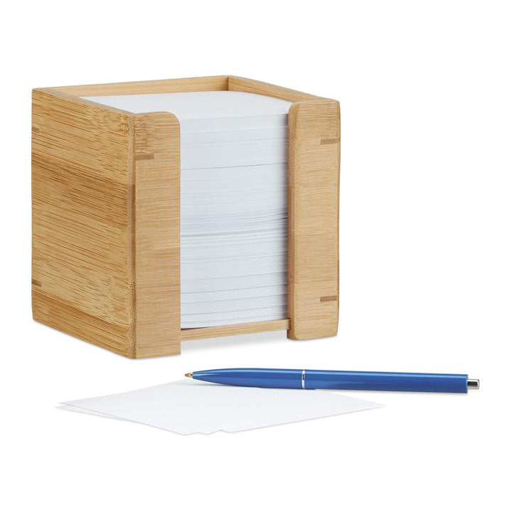 2 TLG. Schreibtisch Set, Schreibtisch-Organizer mit Stiftehalter, Zettelbox mit Notizzetteln 900 Bla