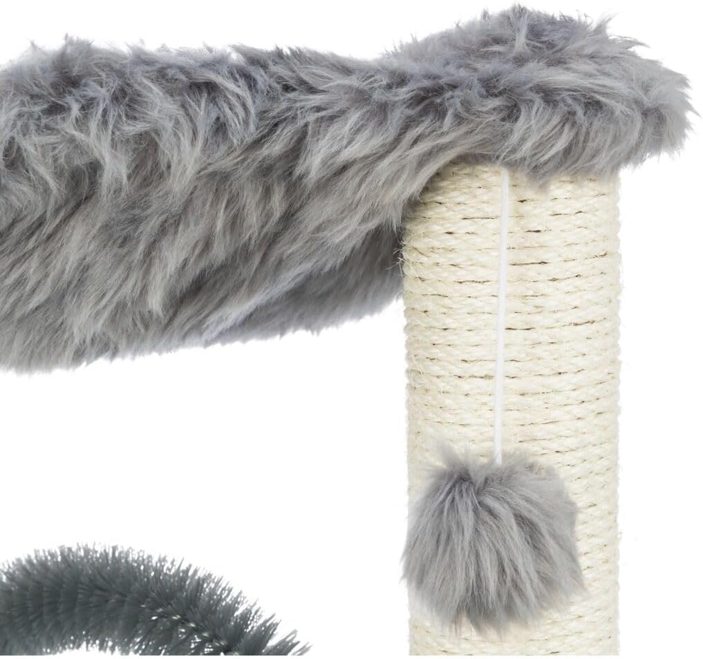 Trixie Kratzbaum mit Bürste, 50 cm, Grau