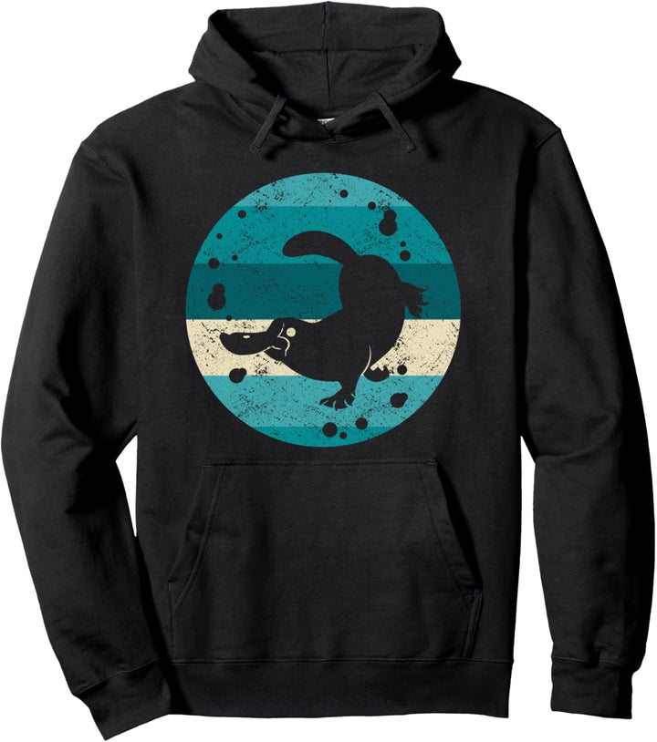 Retro Platypus Tier - Vintage Schnabeltier Pullover Hoodie