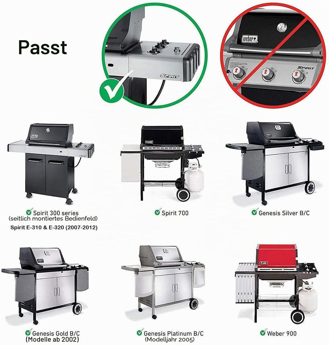 GFTIME 57cm Flavorizer Bars 7537 für Weber Spirit E310/320 (2007-2012 mit seitlichen Brennerknöpfen)