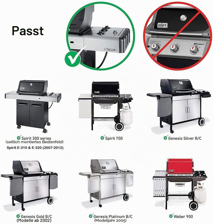 GFTIME 57cm Flavorizer Bars 7537 für Weber Spirit E310/320 (2007-2012 mit seitlichen Brennerknöpfen)