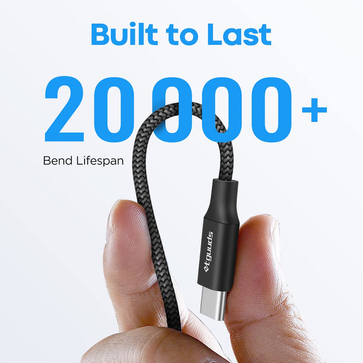 etguuds Extra Lang USB C auf USB C Kabel 9M, 60W Nylon Kabel USB C auf USB Type C Ladekabel für Gala