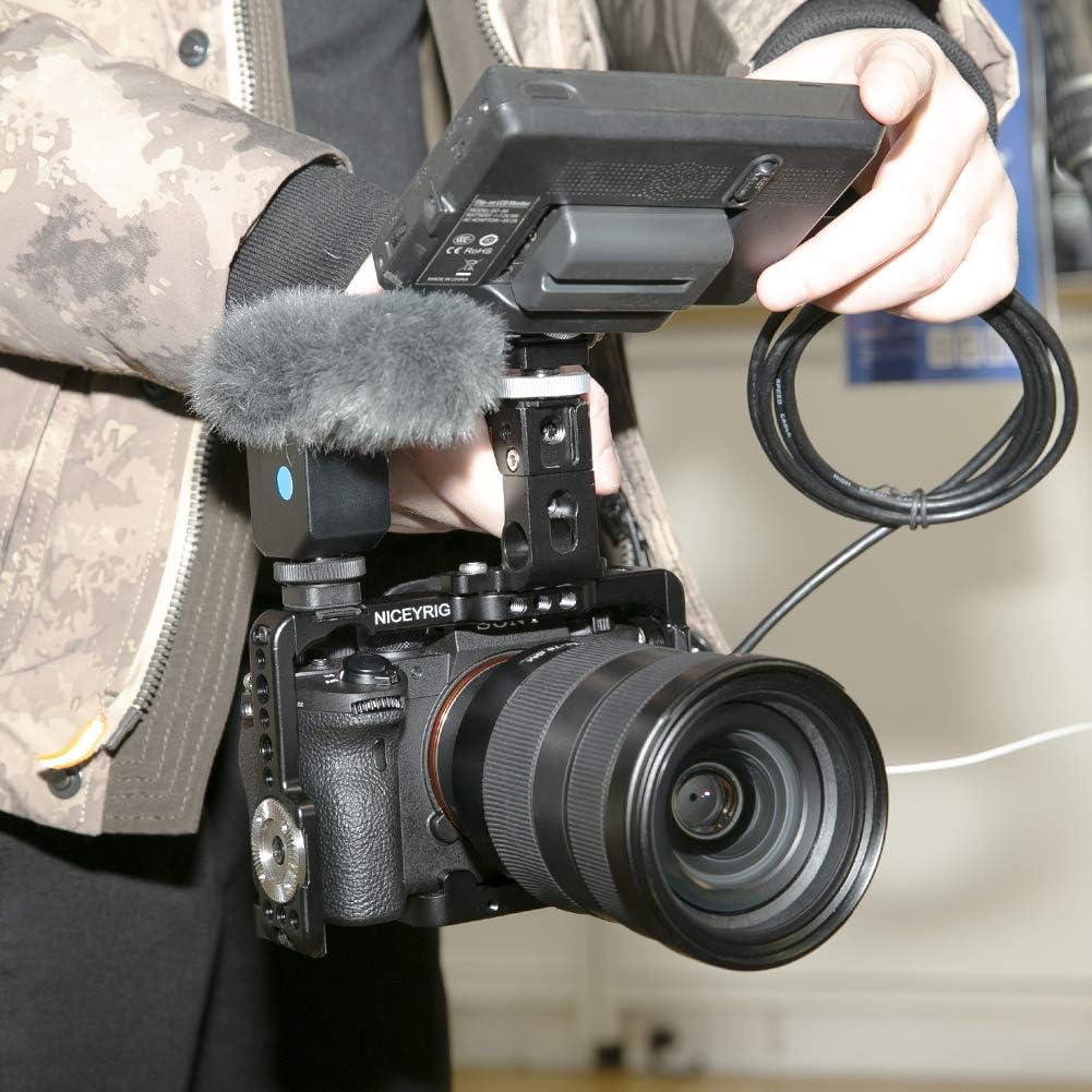 A7iii Cage,NICEYRIG A7R IV / A9/ A7III/ A7MIII/ A7RIII/ A7RII/ A7SII/ A7II/ A7S/ A7R/ A7 Camera Cage