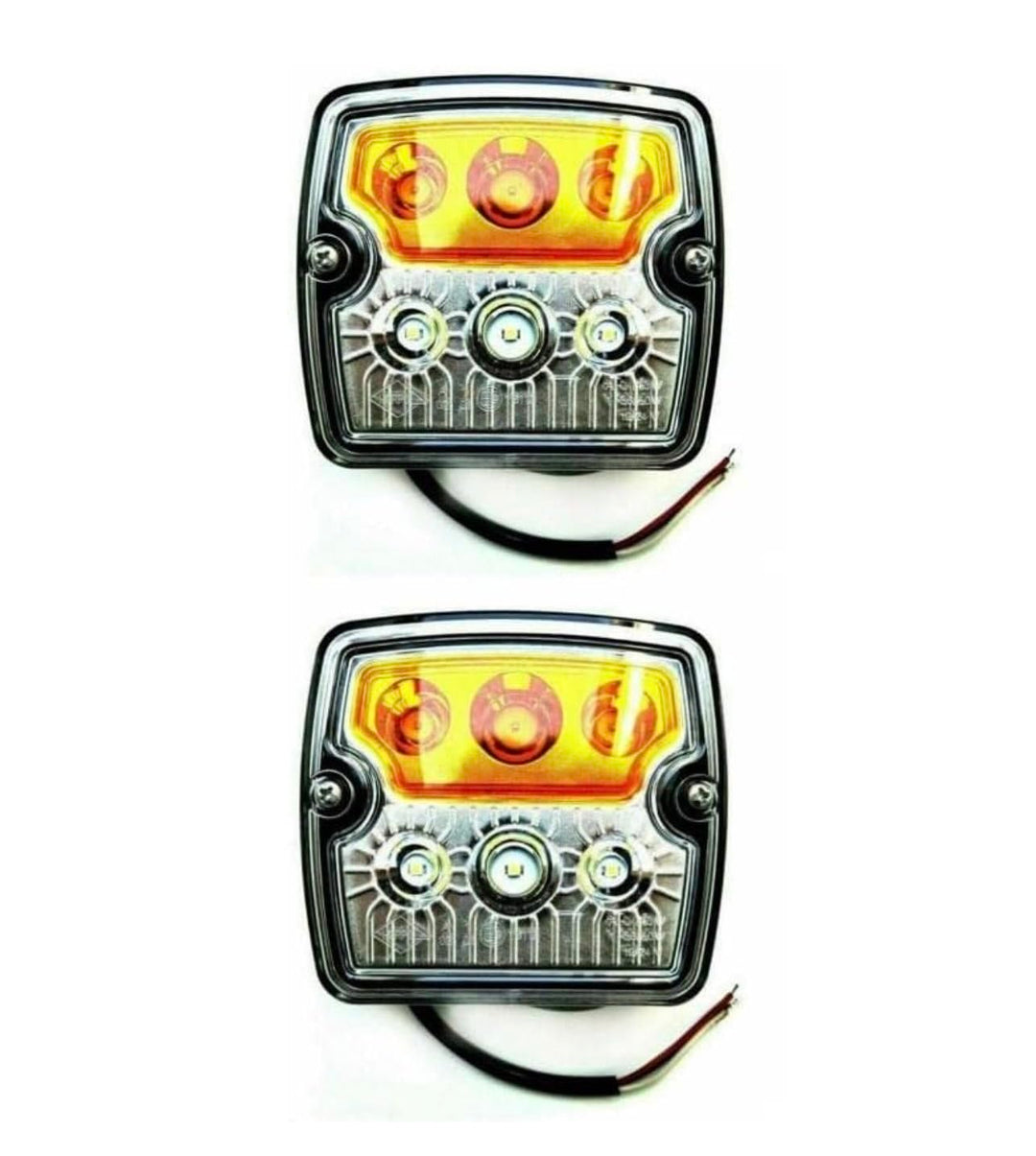 MelTruck® 2x LED Blink-Positionsleuchte Standlicht Blinker LKW Anhänger Traktor 12V 24V