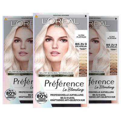 L'Oréal Paris Extrem Aufheller für platin-blondes Haar, Mit Anti-Gelbstich und Anti-Haarbruch Techno