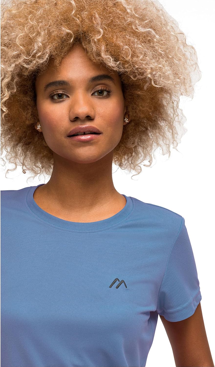 Maier Sports Waltraud, Damen T-Shirt, Funktionsshirt mit Rundhals für Wandern und Freizeit, dryprote
