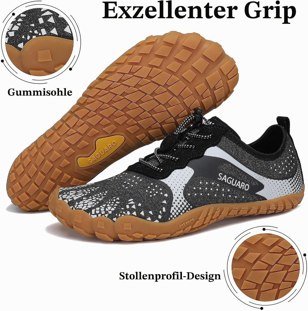 SAGUARO Herren Barfussschuhe Leicht Damen Traillaufschuhe rutschfeste Minimalistische Unisex Atmungs