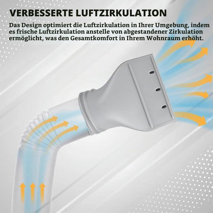 Abluftschlauch Klimagerät 130mm/150mm Adapter, Klimaanlage Abluftschlauch Schlauch Adapter Fenster,