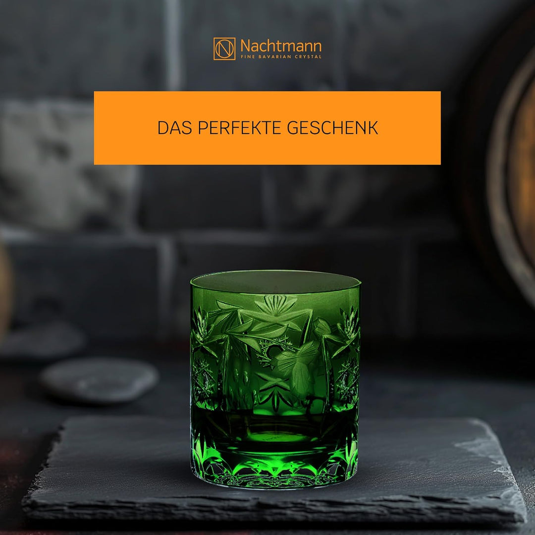 Spiegelau & Nachtmann Whiskeyglas, Glas, Dunkelgrün, 9 cm, Dunkelgrün