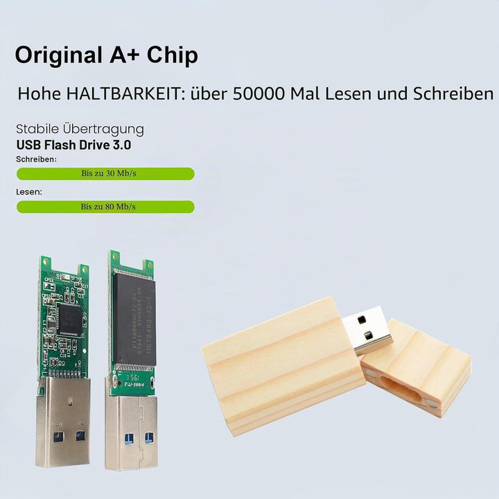5-Pack 32GB USB Flash Drive Ahorn Holz 3.0 USB Flash Drive Memory Stick Datenspeicherung Pendrive Di