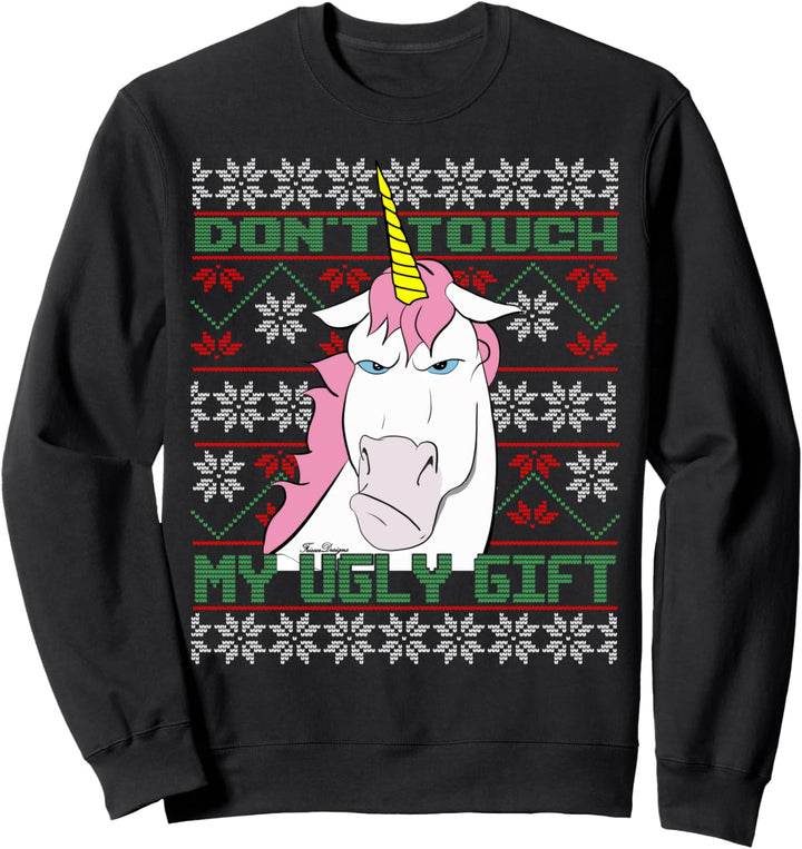 Ugly Christmas sweater Einhorn don´t touch hässliches Sweatshirt