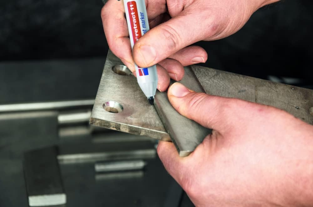 edding retract 11 Permanentmarker - rot - 10 Stifte - Rundspitze 1,5-3 mm - wasserfest, schnell-troc