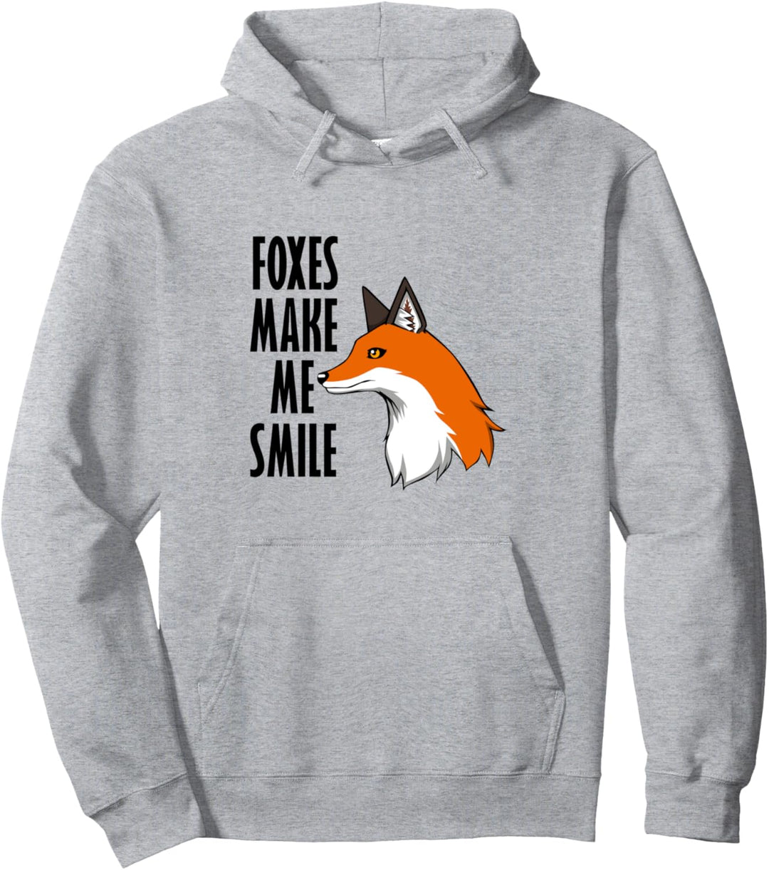 Fox Makes Me Smile Süsses Waldtier Pullover Hoodie