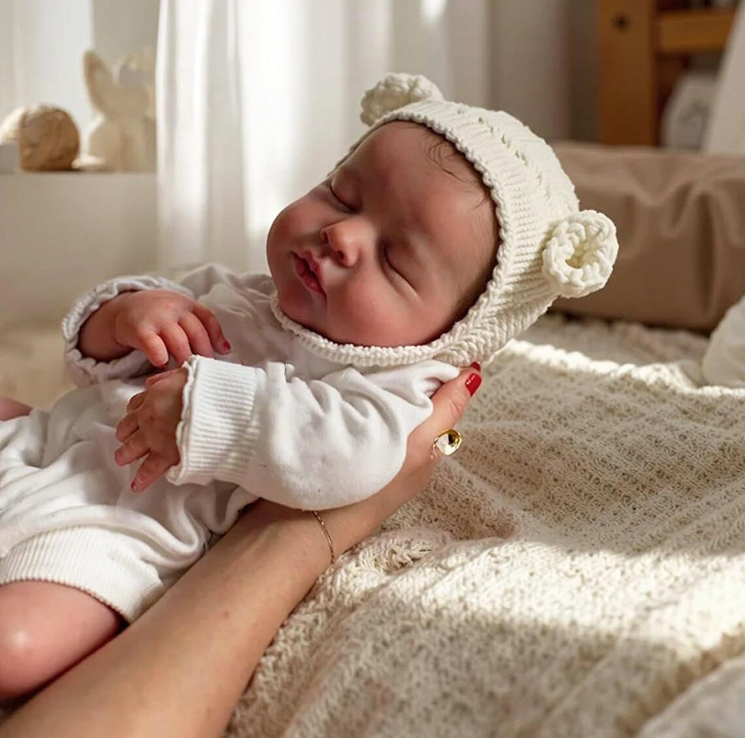 Zero pam Reborn Baby Vollsilikon Lebensecht Mädchen, 50CM Reborn Babypuppen Wie Echt, Realistische N