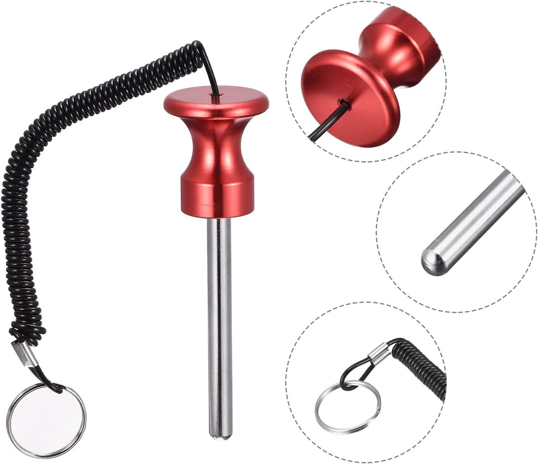 sourcing map Stück mm x mm Gewichtsstapelstift mit Zugseil Magnetisches Krafttrainingsgerät Zubehör
