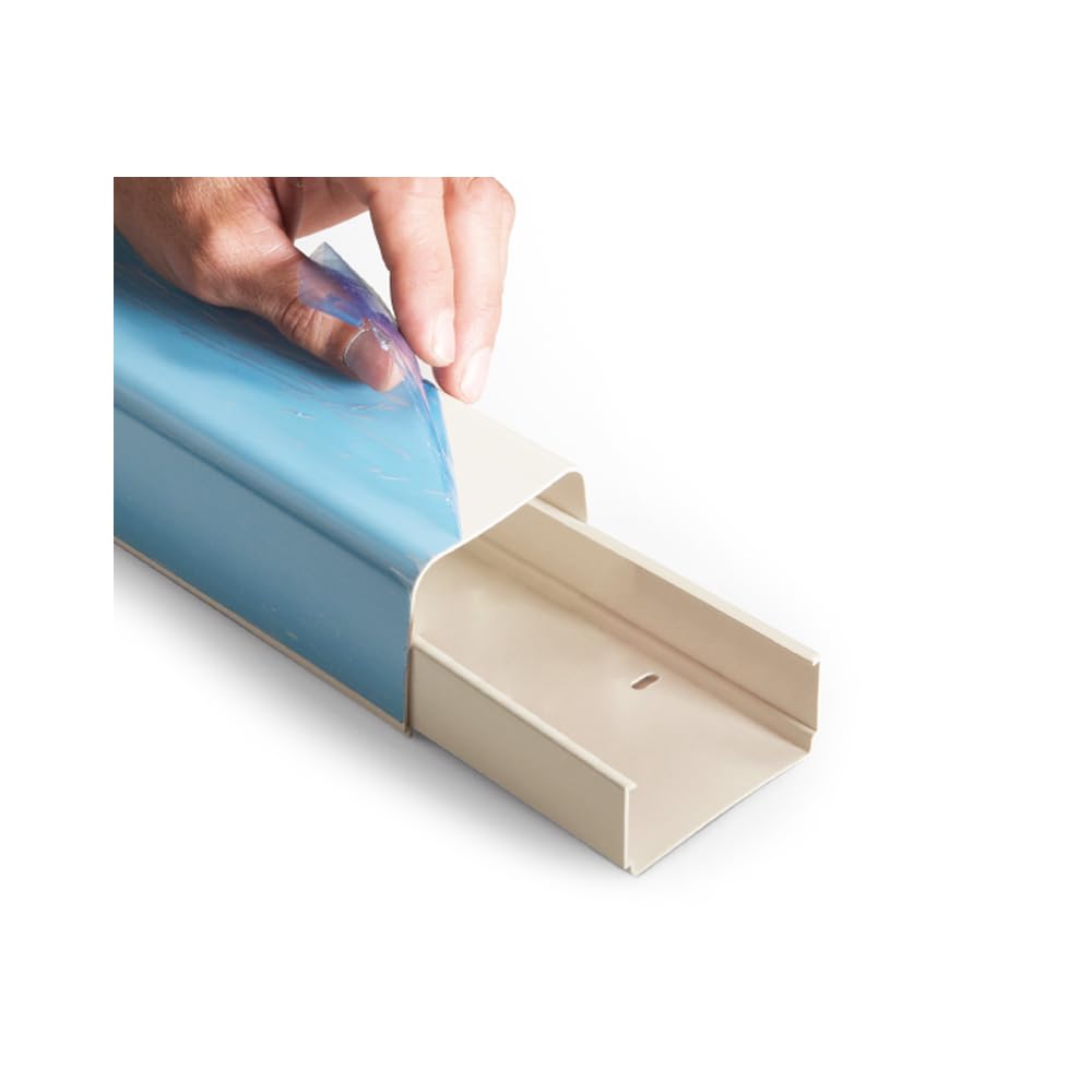 3S SuperSamaStore PVC-Kanal 60x45 Mm Stossfest Mit Vollabdeckung – Kanal Für Mono-Split-Klimaanlagen