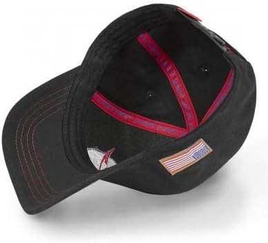 Tracker Kappe Herren 100% Baumwolle, Cap Herren, Nasa-Logo, Empfindliche Haut, Schwarz, Einheitsgrös