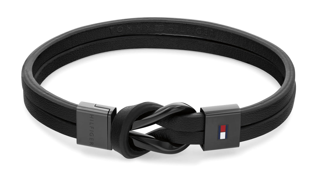 Tommy Hilfiger Jewelry Lederarmband für Herren Schwarz - 2790442