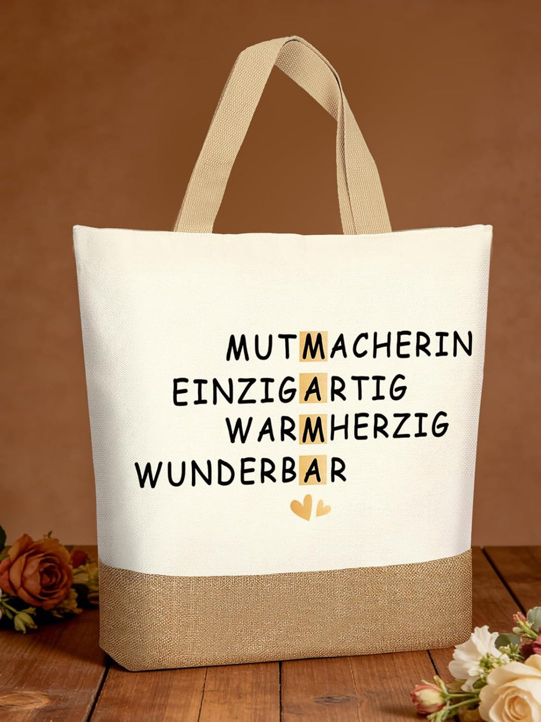 Muttertagsgeschenke für Mama, Jute Baumwolltasche Geschenke für Mama zum Muttertag Geburtstag, Mutte