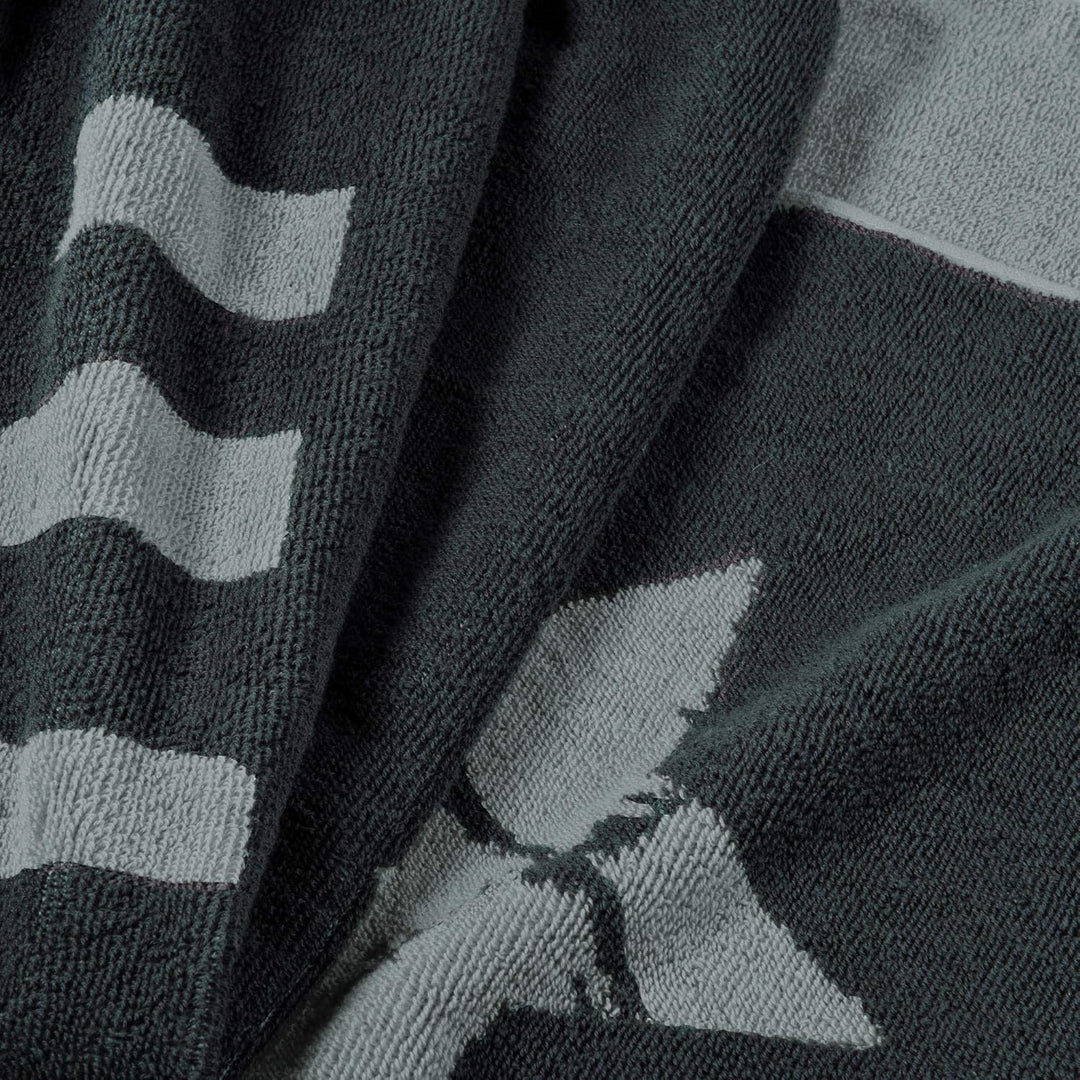 aqua-textil Boston Saunatuch 80 x 200 cm anthrazit grau Baumwolle Strandlaken Frottee Badetuch Handt