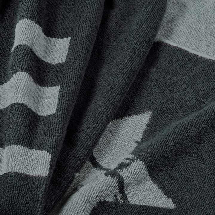 aqua-textil Boston Saunatuch 80 x 200 cm anthrazit grau Baumwolle Strandlaken Frottee Badetuch Handt