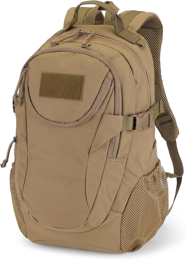 VINBAGGE Rucksack Taktischer Motorrad Wanderrucksack Outdoor Wasserdicht Trekkingrucksack 25L Campus