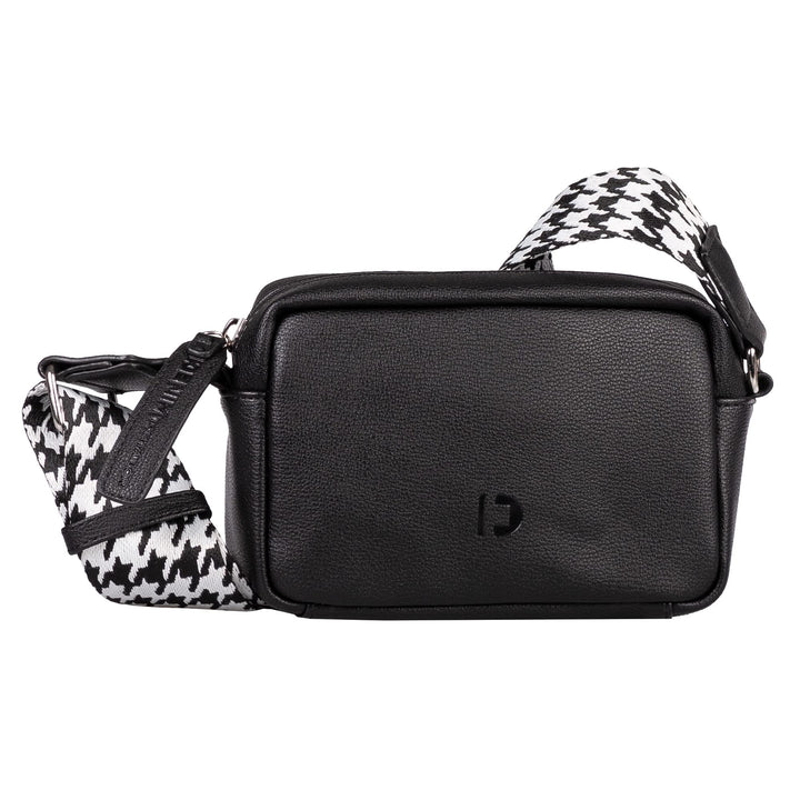 TOM TAILOR Damen Denim Bags Abbie Umhängetasche Handtasche Mittelgross Braun Schwarz, Schwarz