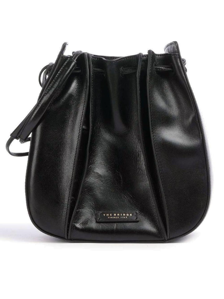 The Bridge Damen-Tasche 4411315H Schwarz Eimer Umhängetasche Camilla
