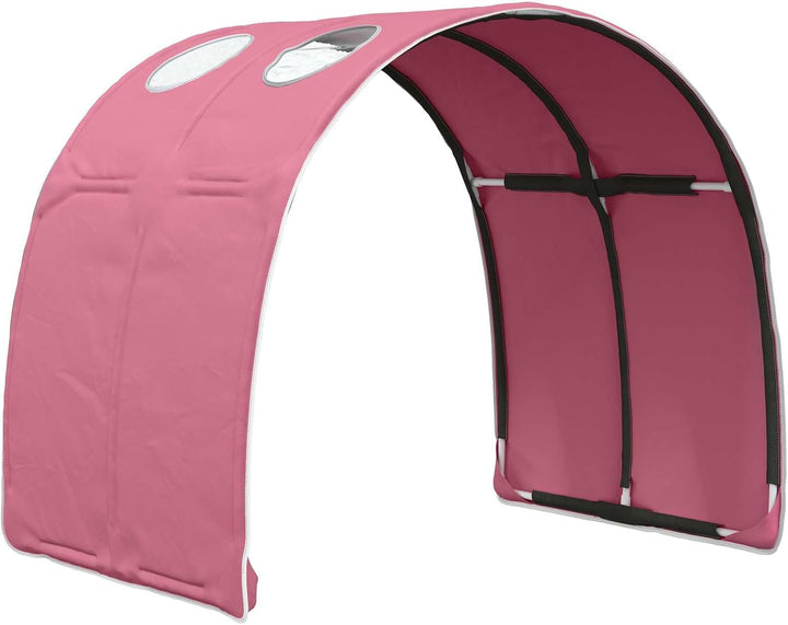 Bettunnel 2 Stück Rosa 211 x 67,5 x 2 cm Polyester für Kingsize-Betten, atmungsaktives Schlafzimmer