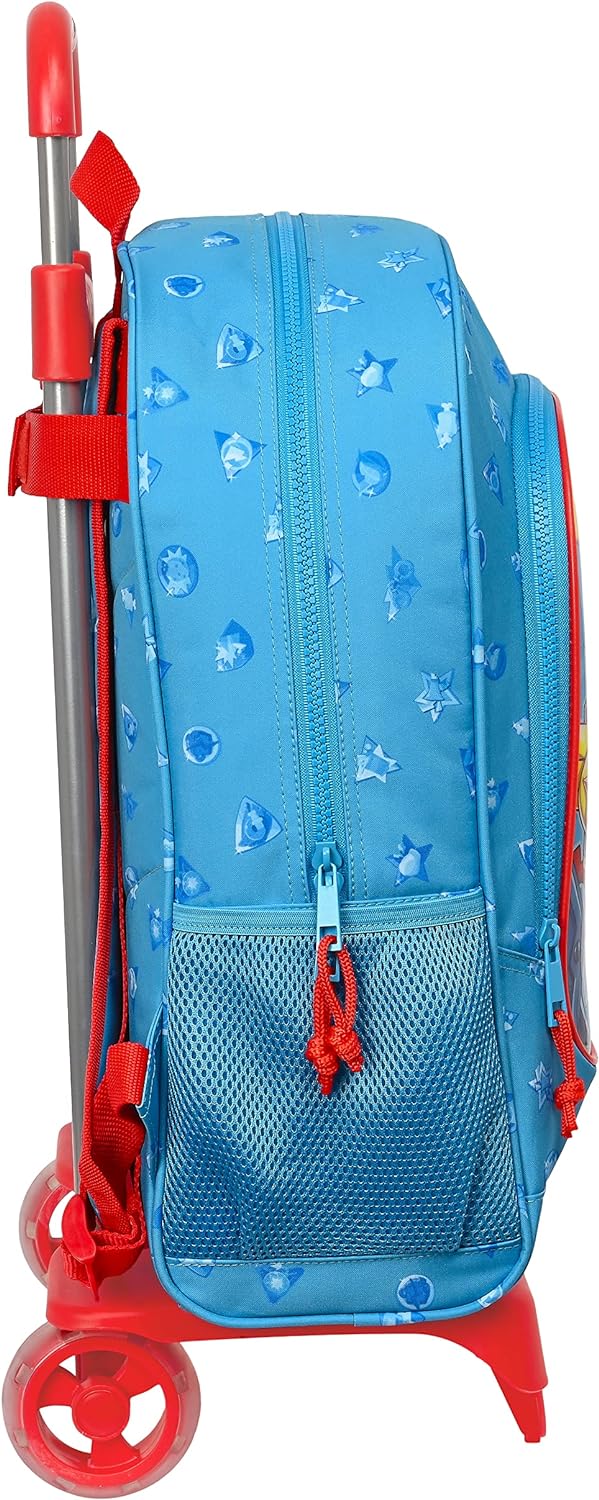 safta SUPERZINGS Kinderrucksack, Modell 522 mit Trolley 905, ideal für Kinder jeden Alters, bequem u