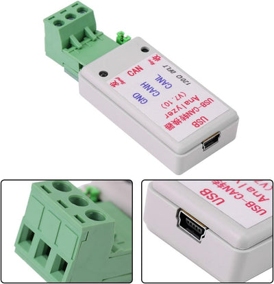 TOPINCN USB auf CAN-Bus Konverter Adapter mit USB-Kabel TVS Überspannungsschutz Unterstützung XP/WIN