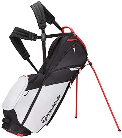 TaylorMade Flextech Lite Tasche mit Ständer Einheitsgrösse Cool Grey/Red/Black, Einheitsgrösse Cool