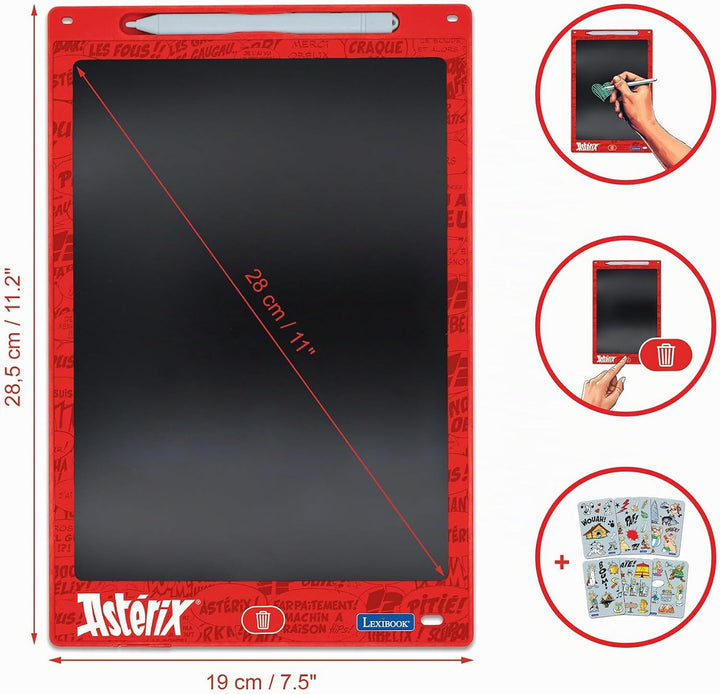 Lexibook, Astérix, Magische Schiefertafel, Künstlerisches und kreatives Spielzeug für Mädchen und Ju