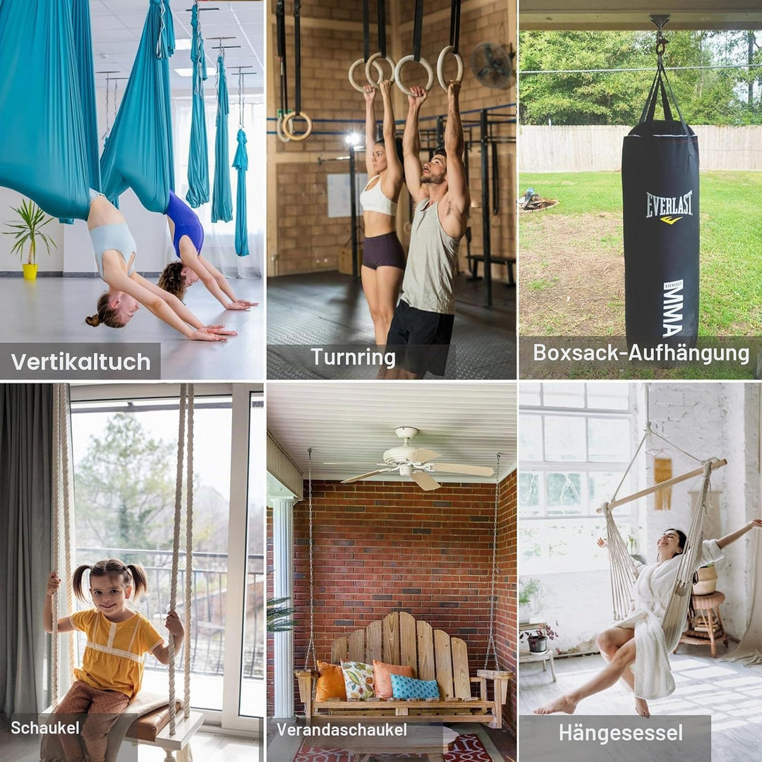 BeneLabel Heavy Bag Halterung, Boxsack Aufhänger, Heavy Bag Aufhänger, Boxsack Zubehör, Boxsack Halt