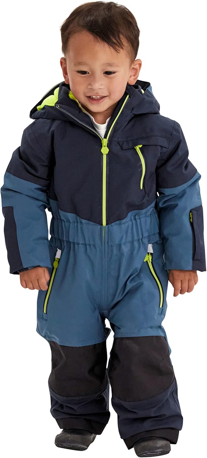 Killtec Jungen Kw 89 Mns Onpc Skioverall/Schneeanzug mit Kapuze 128 sturmblau, 128 sturmblau