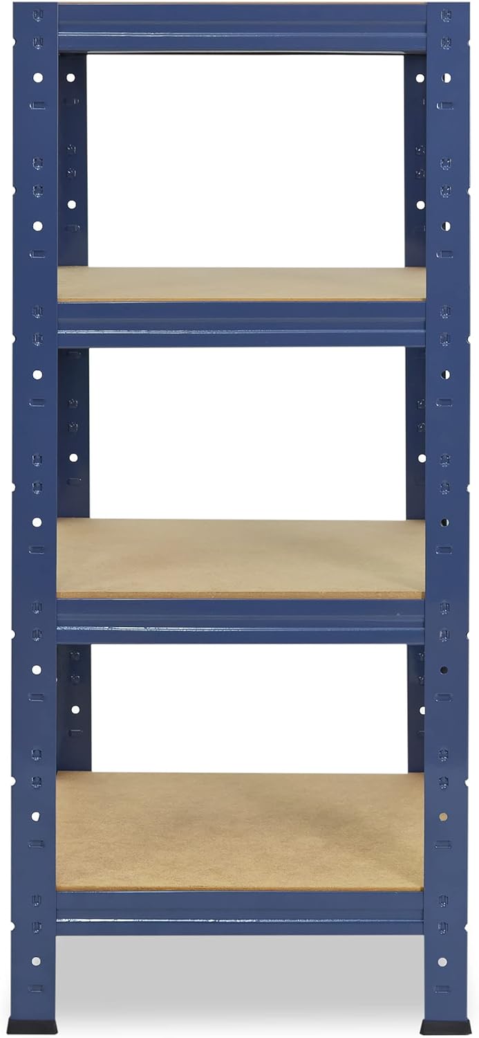 shelfplaza® 100x30x30cm Home Schwerlastregal blau/Metallregal mit 4 Böden/Kellerregal Metall, Garage